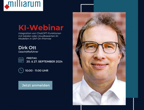 Jetzt zum Webinar anmelden: Integration von KI in SAP On-Premise